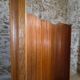Large French folding screen in pine, room divider, 1950s, attributed to Baumann.