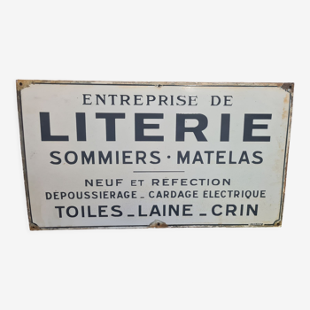 Plaque émaillée