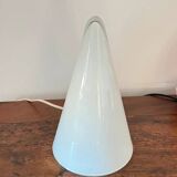 Vintage table lamp SCE opaline glass – Tipi / Iceberg model (1980s modernist)