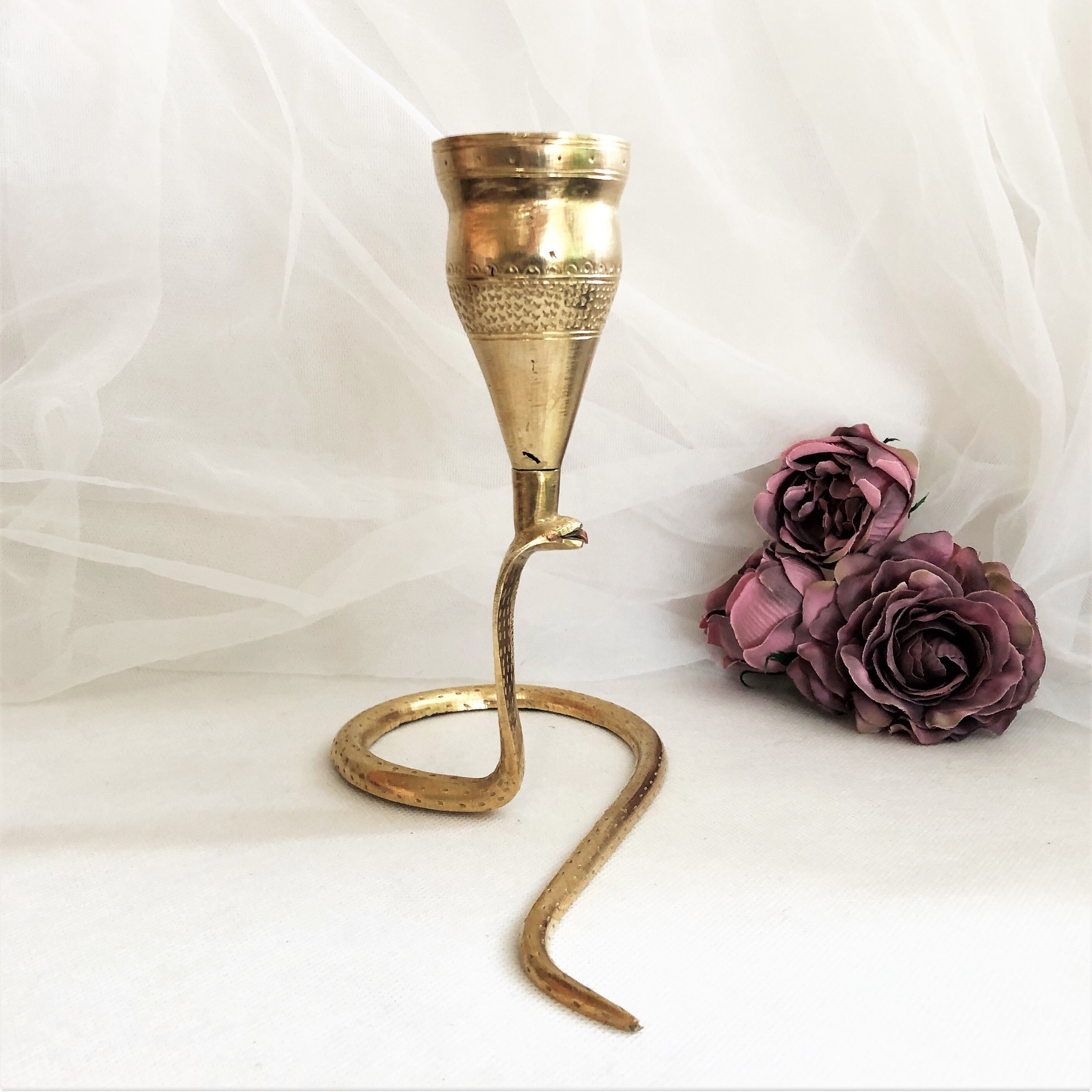 Incense holder decoration candlestick solid brass