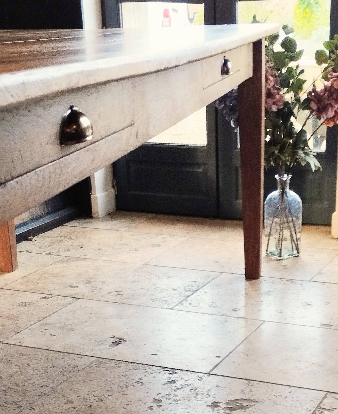 Solid oak farmhouse table 260x100