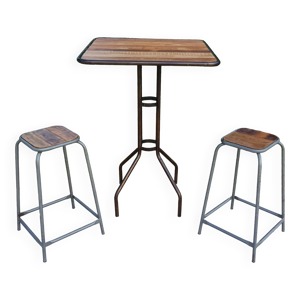 table de bistrot en teck