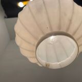 Suspension lumineuse en verre opalin années 1940