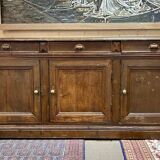 Large 19th century sideboard in fir and chestnut