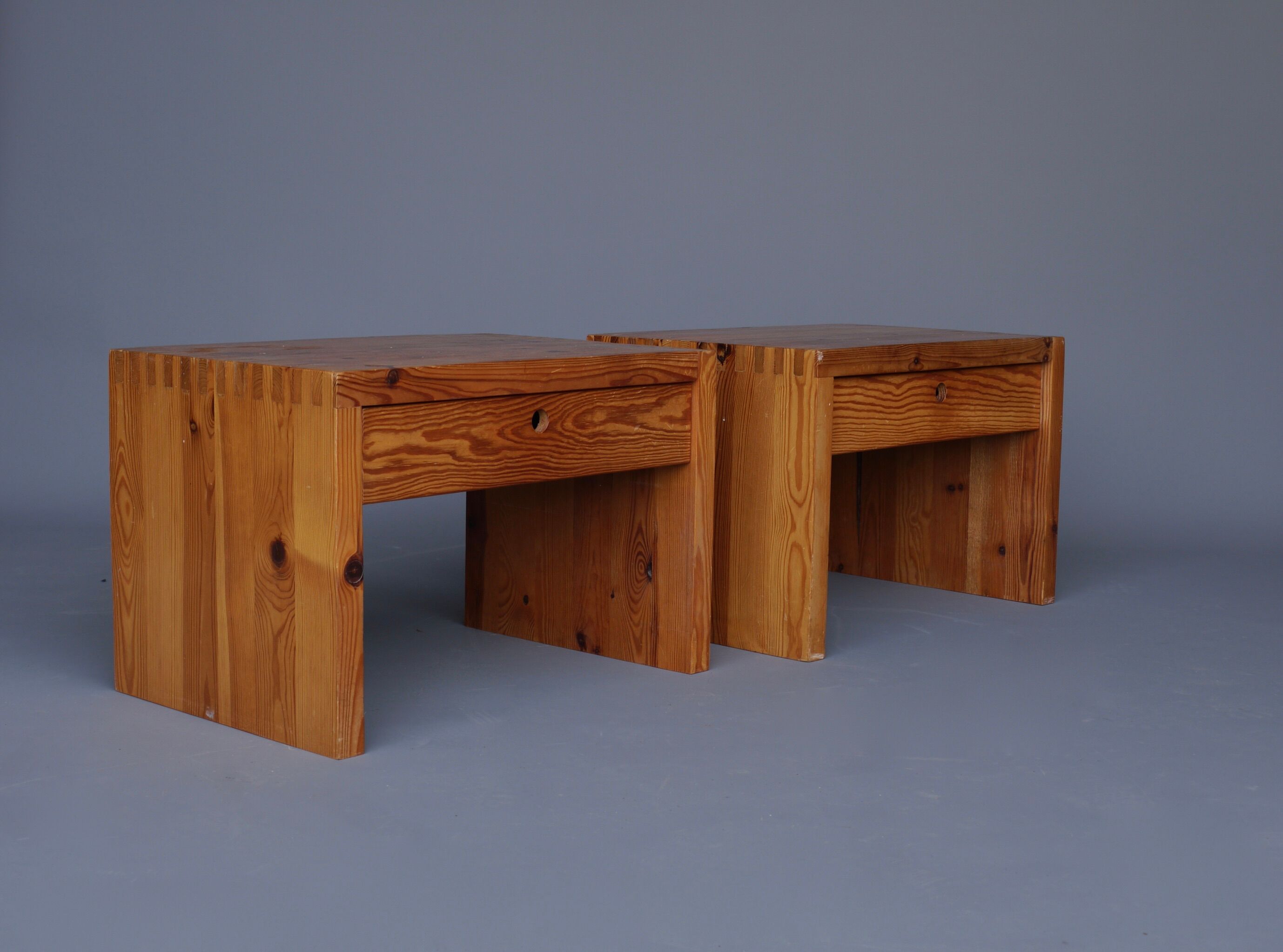 Bedside cabinets nightstands by Ate van Apeldoorn for Houtwerk Hattem
