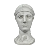 Plaster head Athena Helmet, Eginète Art, Fifth century BC - Louvre Museum