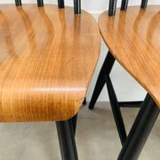 6 chaises Fanett par Ilmari Tapiovaara, scandinave, années 60