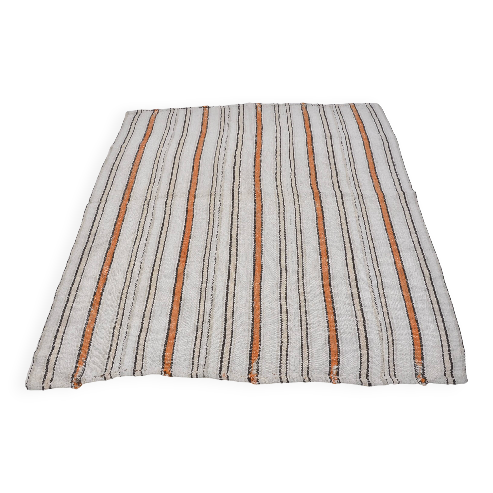 Tapis Kilim coloré tissé à la main