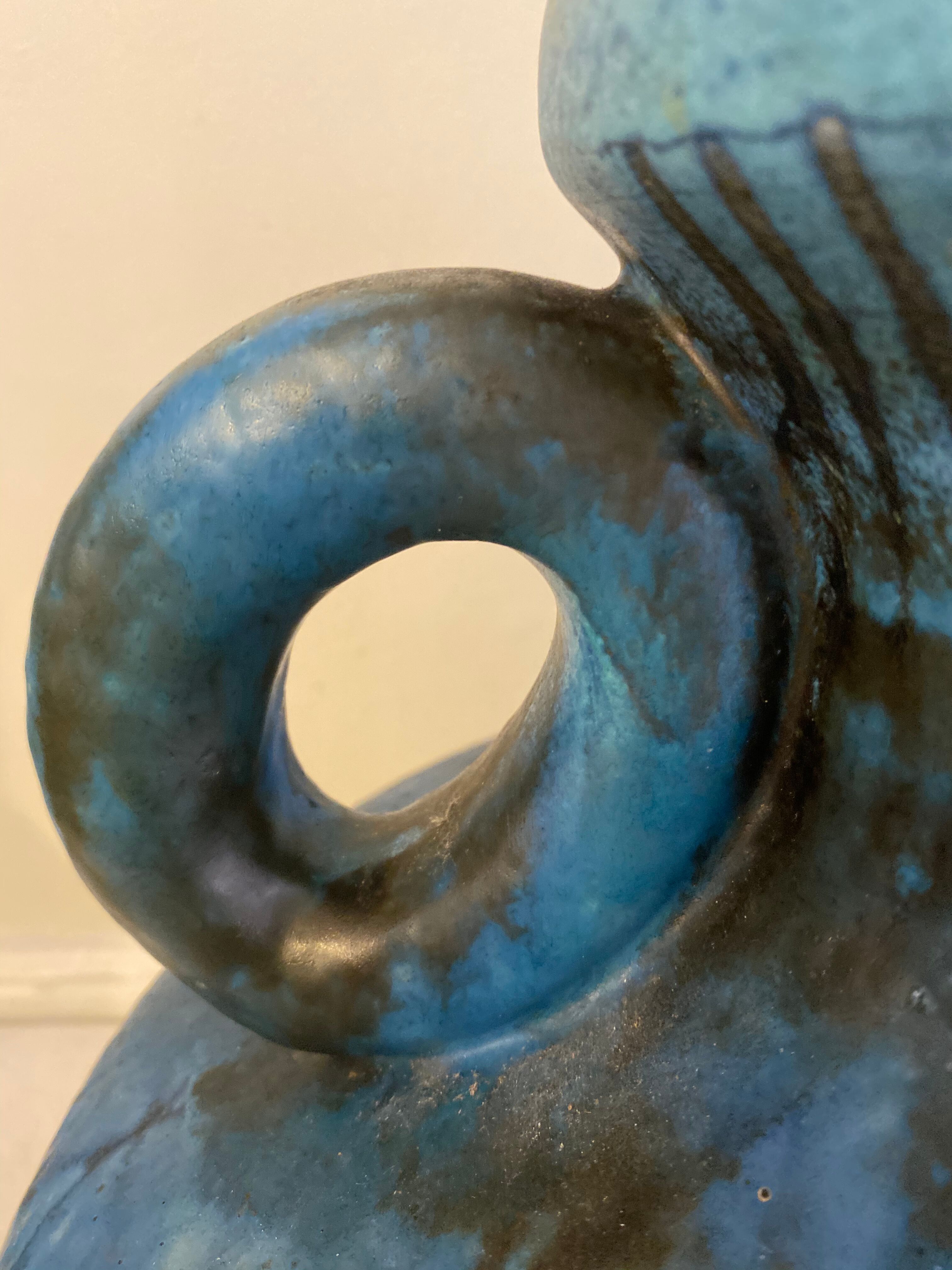 Ceramic vase Jean Lespinasse Vallauris 1960