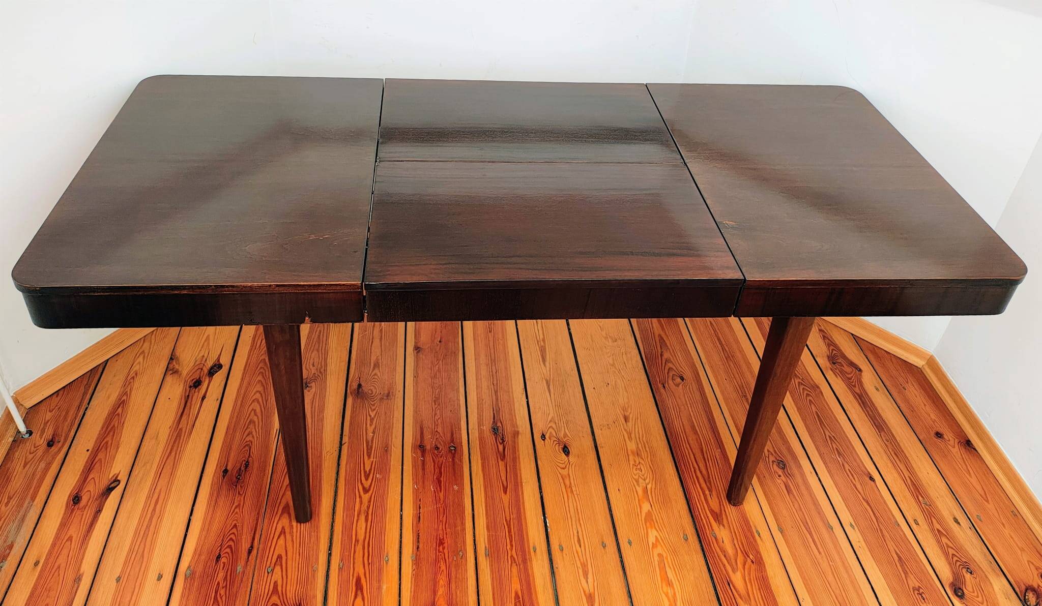 Czechoslovakian Extendable Dining Table by Jindřich Halabala for Up Závody