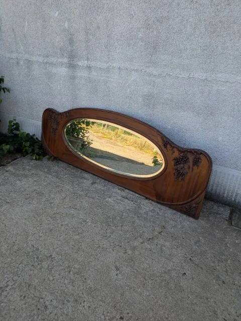 Miroir ovale biseauté