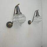 Pair of old vintage wall lights 1950