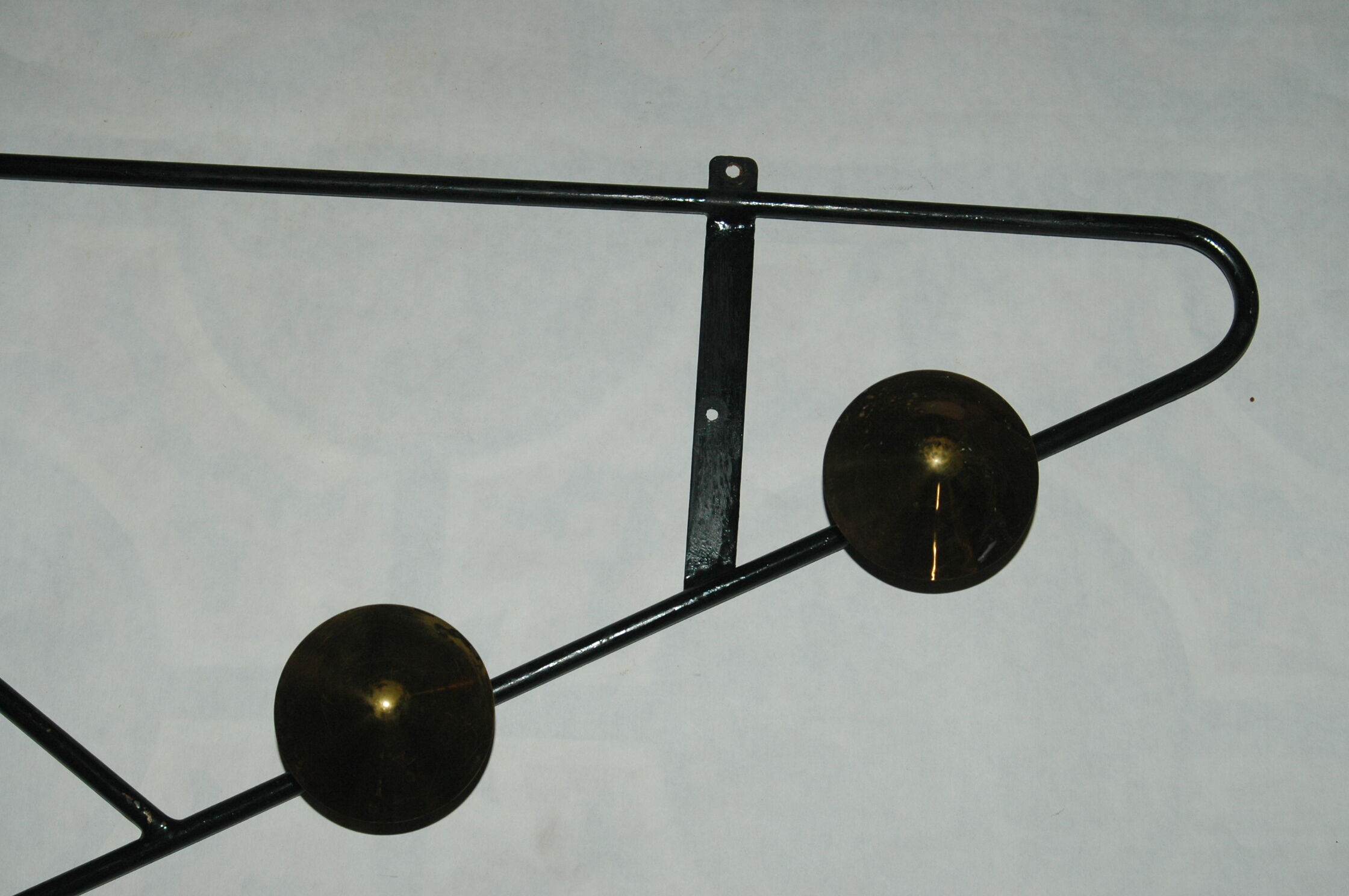 60's wrought iron coat and brass design