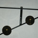 Porte manteau fer forgé et laiton design 60's