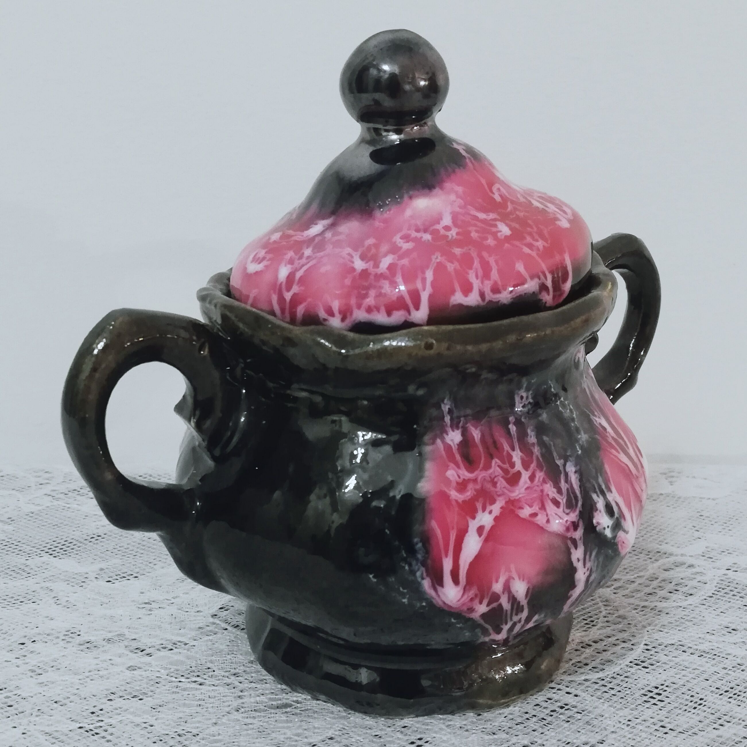 Vallauris style sugar pot