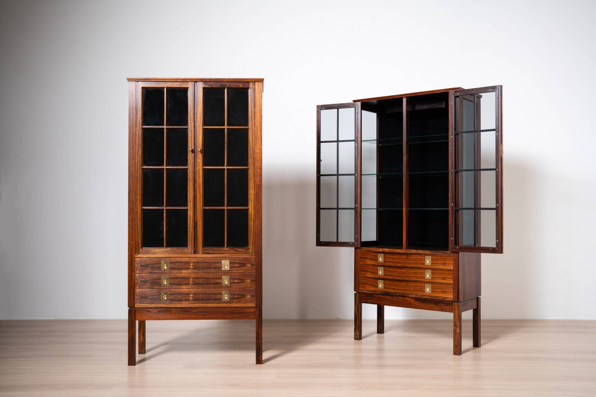 Pair of Vintage Display Cabinets by Bruksbo, Norway, 1960s