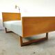Vintage Scandinavian bed and lamp signed NK 1959
