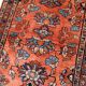 Handmade antique Persian Lilihan rug 3.2' x 4.10' (97cm x 150cm) 1920s - 1B666