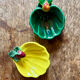 Lot de 2 coupelles vintage en barbotine