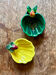 Lot de 2 coupelles vintage en barbotine