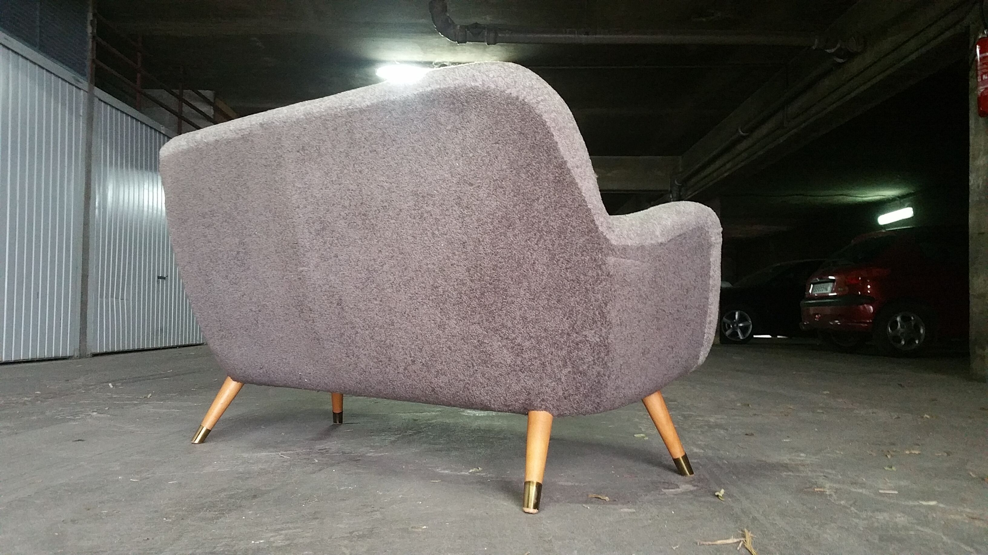 Sofa 2 places Egg 50s 60s