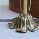 Golden metal stand candle holder