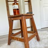Old wooden painter's stool