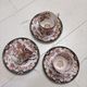 Cups and saucers fine porcelain Sarreguemines old