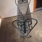 Wrought iron magazine holder Mategot 1960