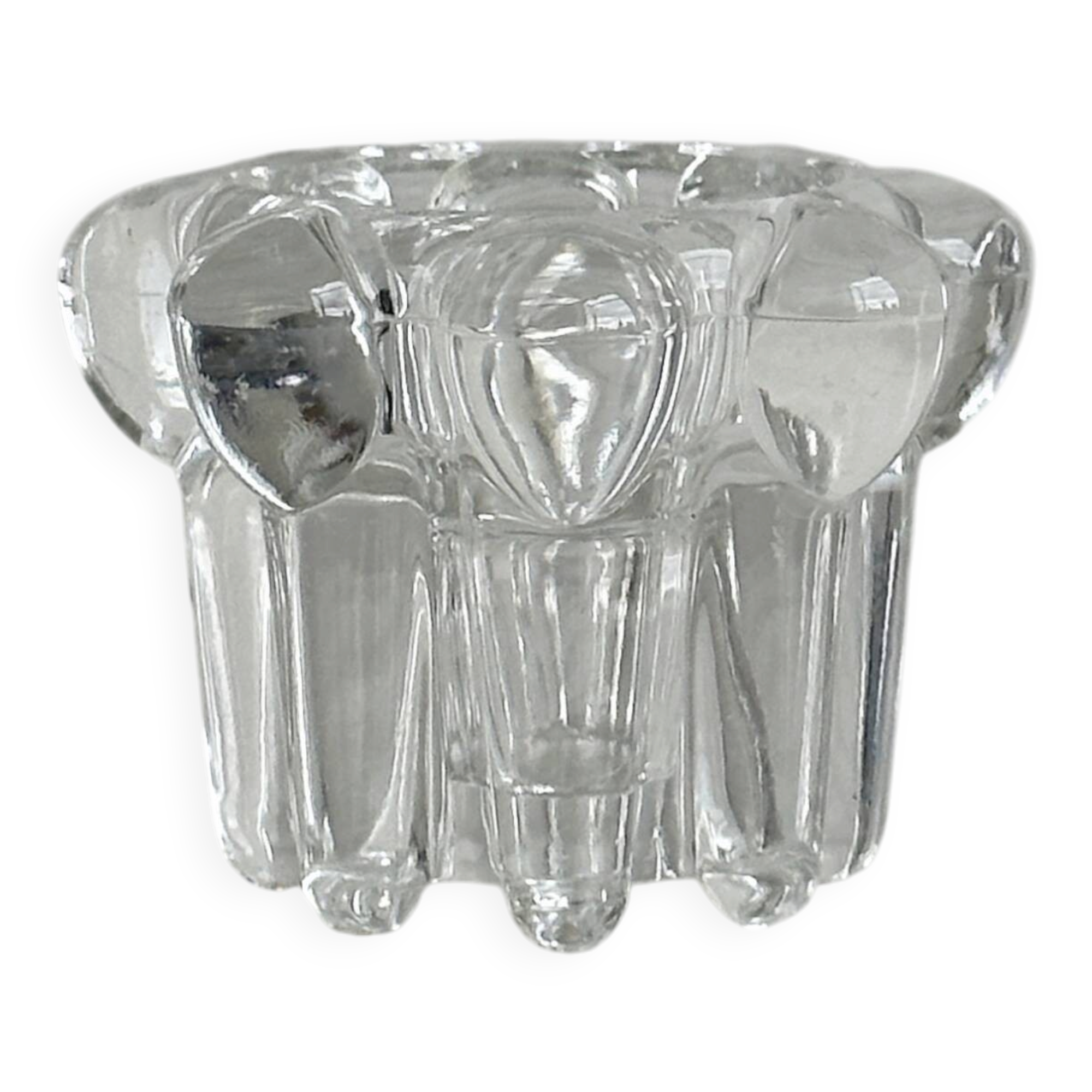 Glass candlestick