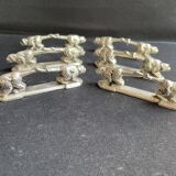 6 zoomorphic knife holders - Orfèvrerie REX