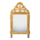 Miroir de mariage Louis XVI avec fronton à harpe
