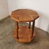 Art deco style serving table in walnut veneer