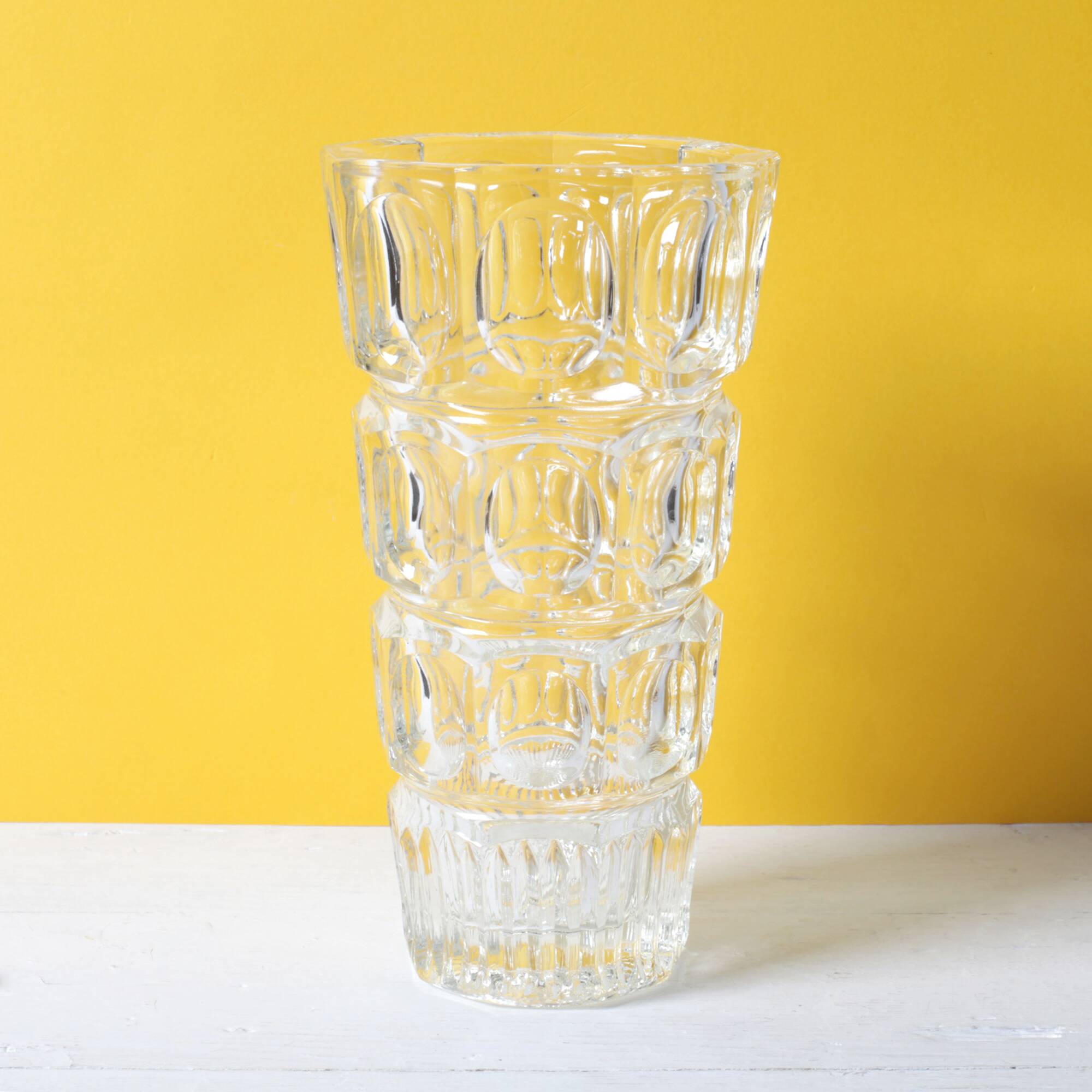 Thousand Eyes Glass Vase By Josef Hoffmann / Moser / Czech Republic / 1930s