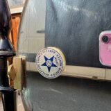 Coiffeuse triptyque vintage 1960s en acajou– signée G. Blouin Nantes