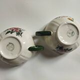 Old earthenware cups Villeroy & Boch 1562 Old Strasbourg