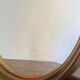Miroir circulaire en plastique, brun fumé, années 70