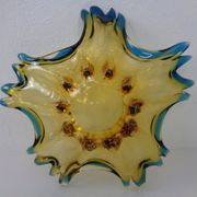 Sommerso Murano Glass Bowl, Italy, 1960s