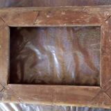 Cadre doré à clefs XIXème 62x45