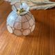 Suspension vintage en nacre et laiton