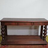 Louis XIII console in walnut