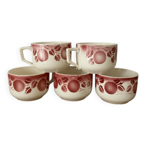 5 tasses anciennes badonviller