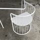 Vintage70's, Emu table in metal and glass, chairs swivelling under the table