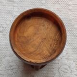 Tobacco pot face carved wood