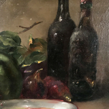 Oil on canvas, still life by Dubouchet