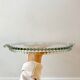 1950s beaded and flowered molded glass tray