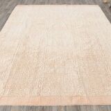 8x10 Peach Orange Handmade Wool Vintage Rug, 250x304Cm SK 34929