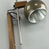 60s 70s lamp fixture wall sconce temde lighten teak space age design