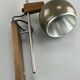60s 70s lamp fixture wall sconce temde lighten teak space age design
