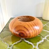 Vintage wooden candle holder
